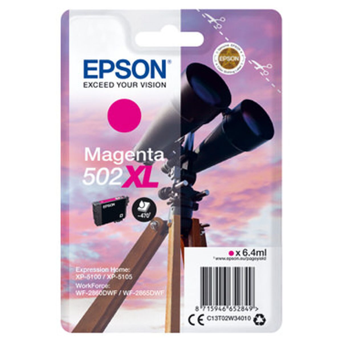 Epson 502XL Magenta Printerpatron Original