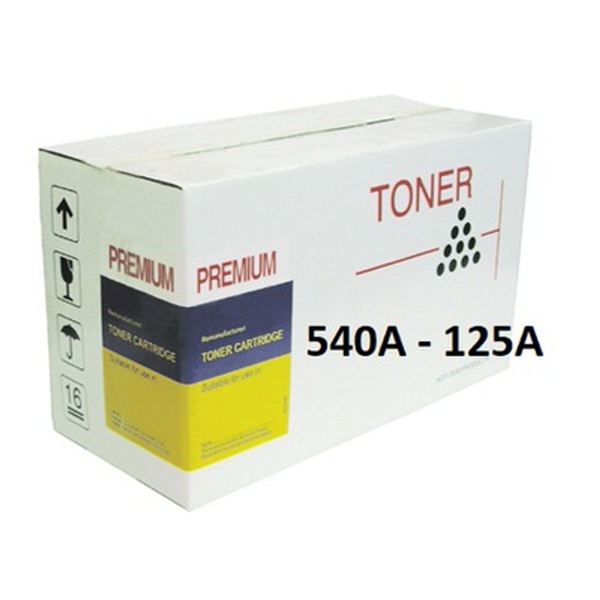 HP CB540A 125A Sort Lasertoner Kompatibel