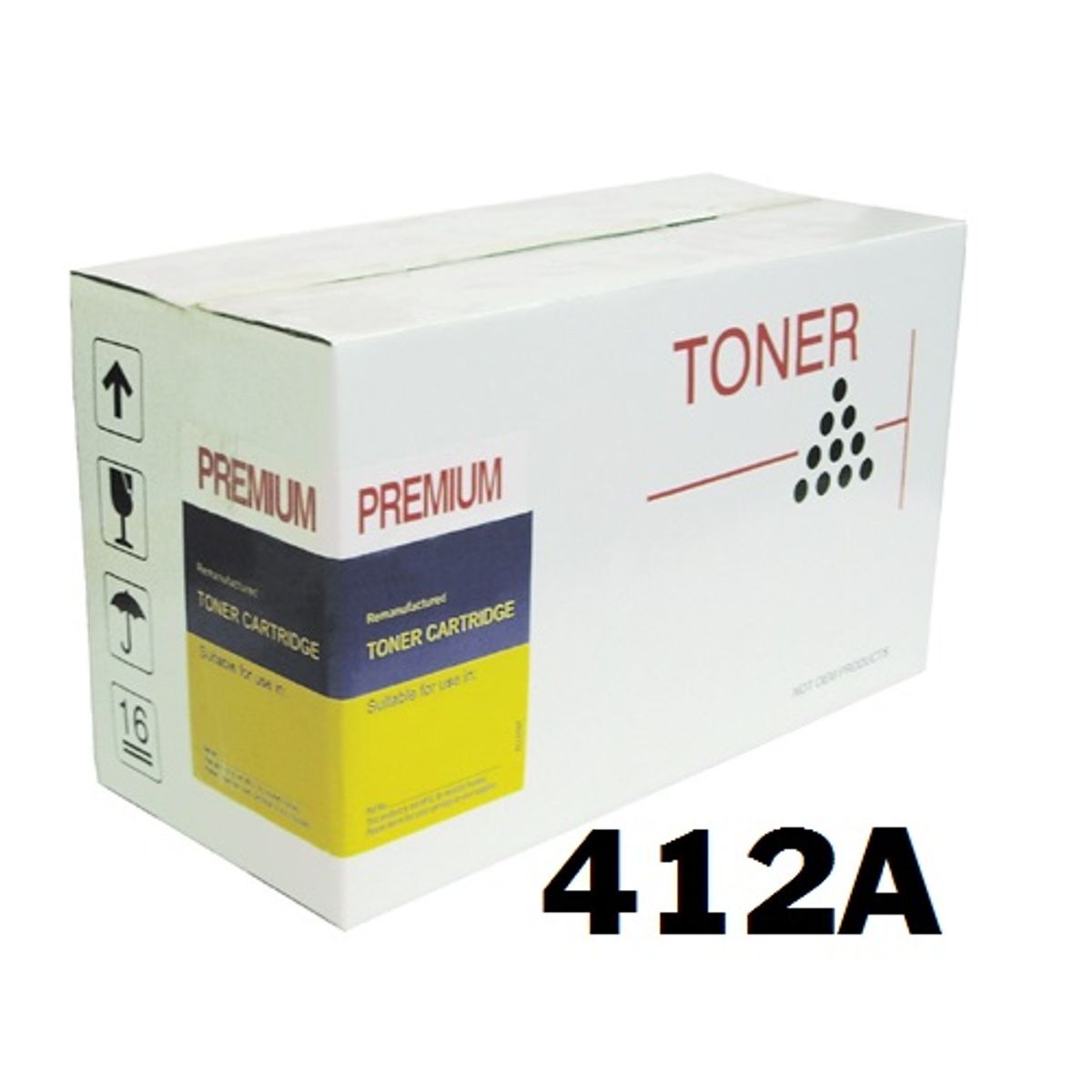 HP CE412A toner 305A Gul kompatibel