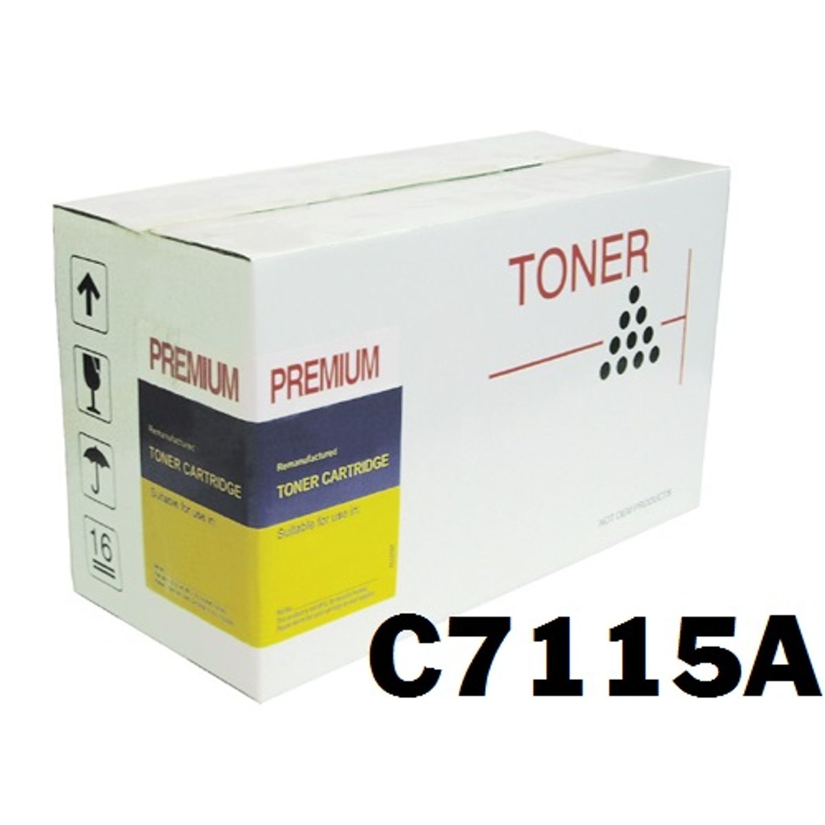 HP 7115A Sort 15A Lasertoner Kompatibel