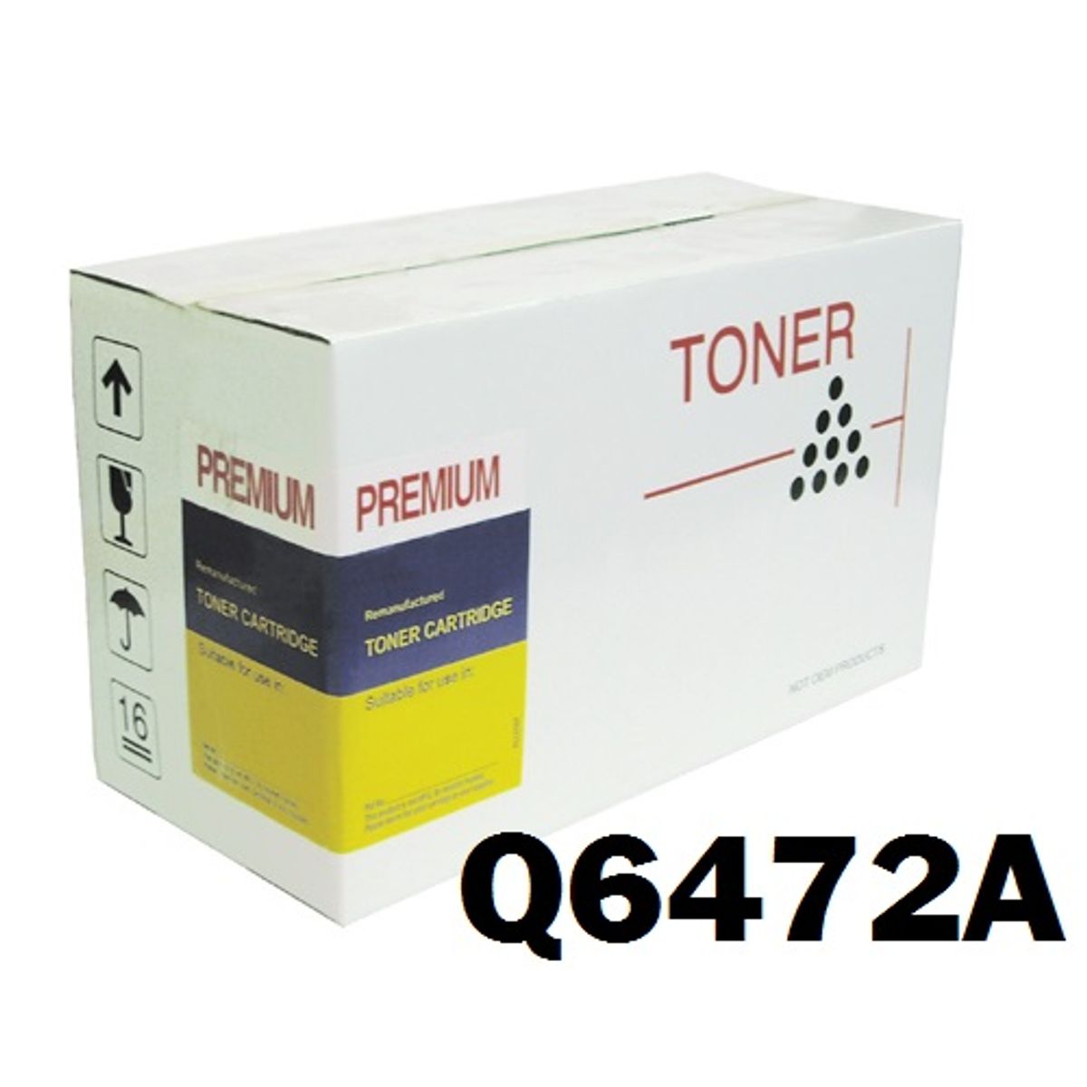 HP Q6472A / 502A Gul Toner Kompatibel