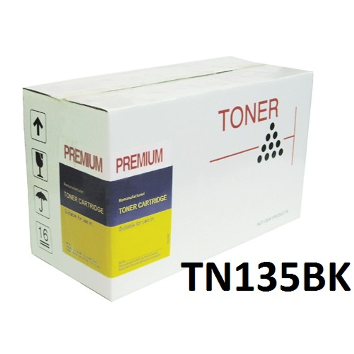 Brother TN135BK Sort toner Kompatibel