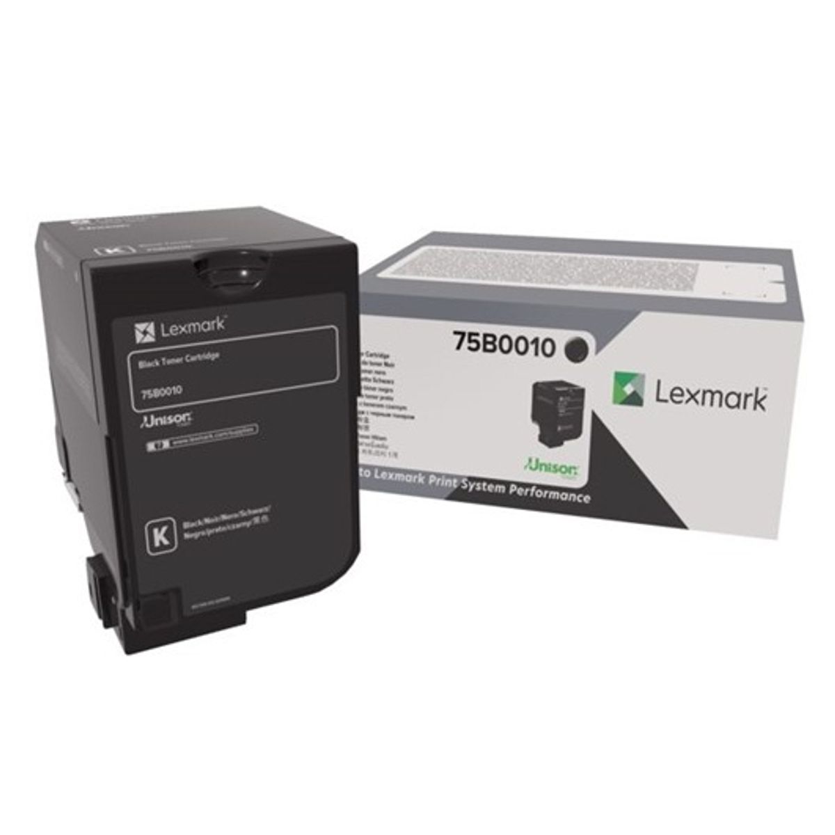 Lexmark 75B0010 Sort Lasertoner HC Original