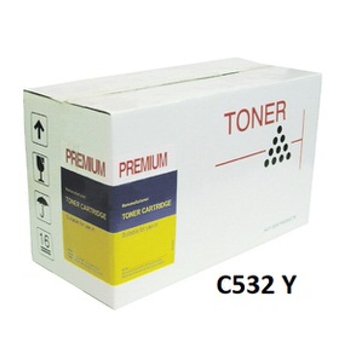 OKI C532 Yellow 46490605 toner Kompatibel