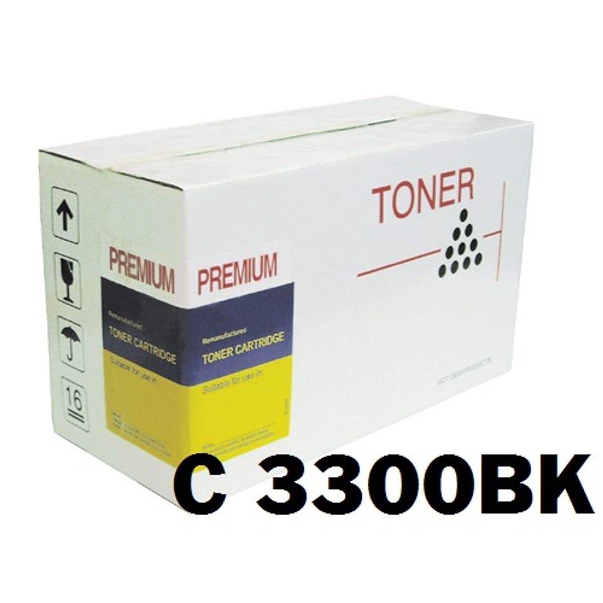 OKI C3300 Sort Toner kompatibel