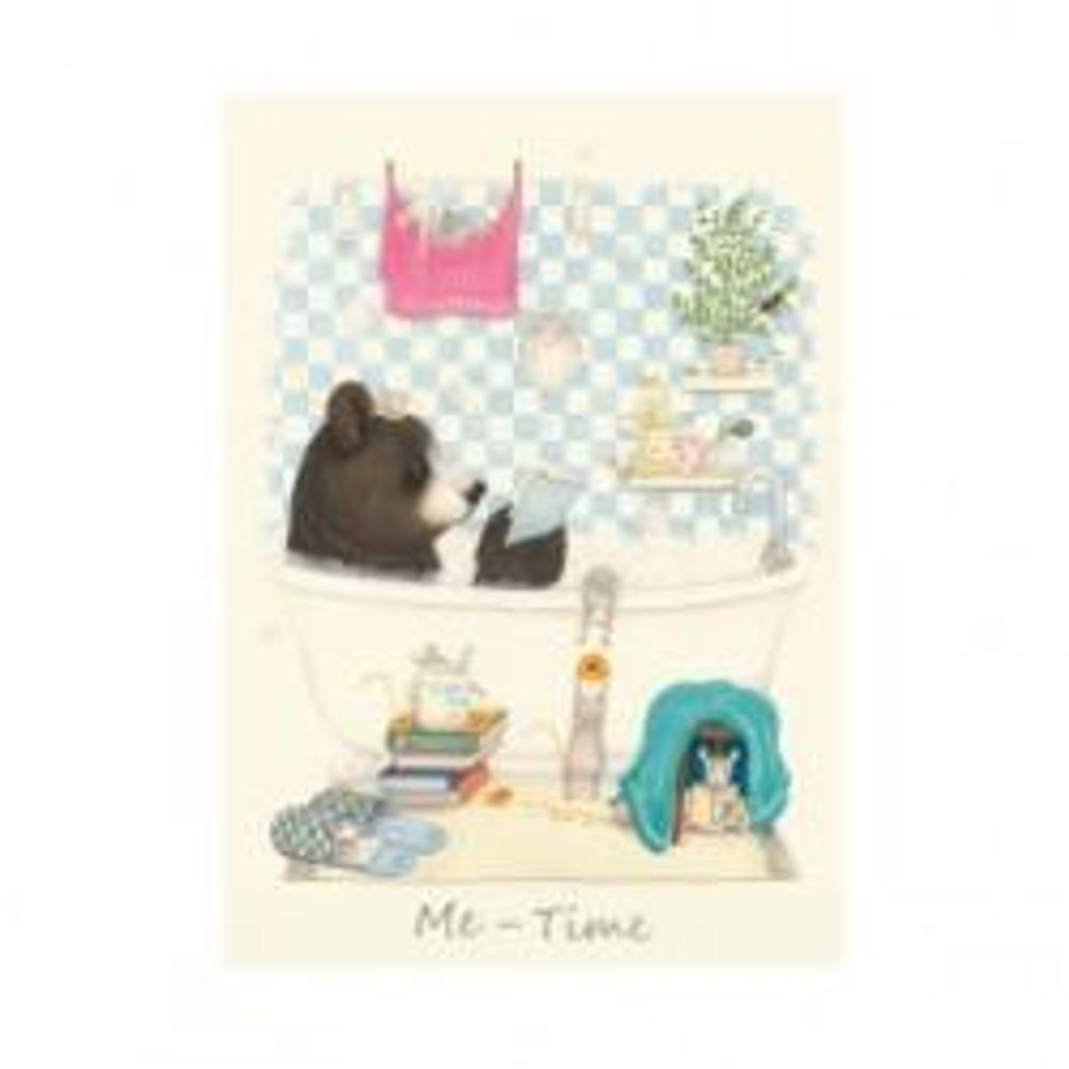 Two Bad Mice Greeting Card Me Time - Kort