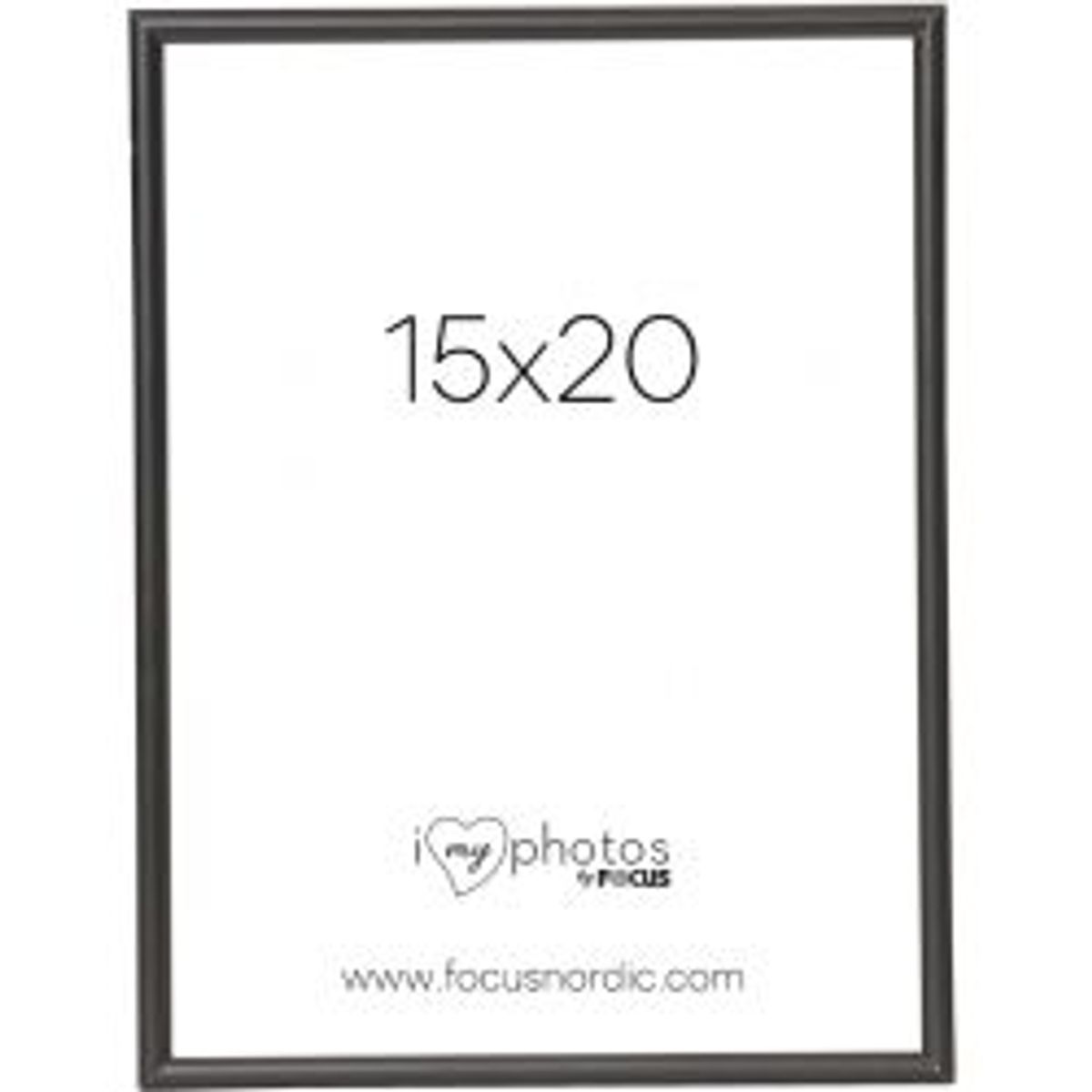 Focus Can-Can Aluminium Black 15x20 - Ramme