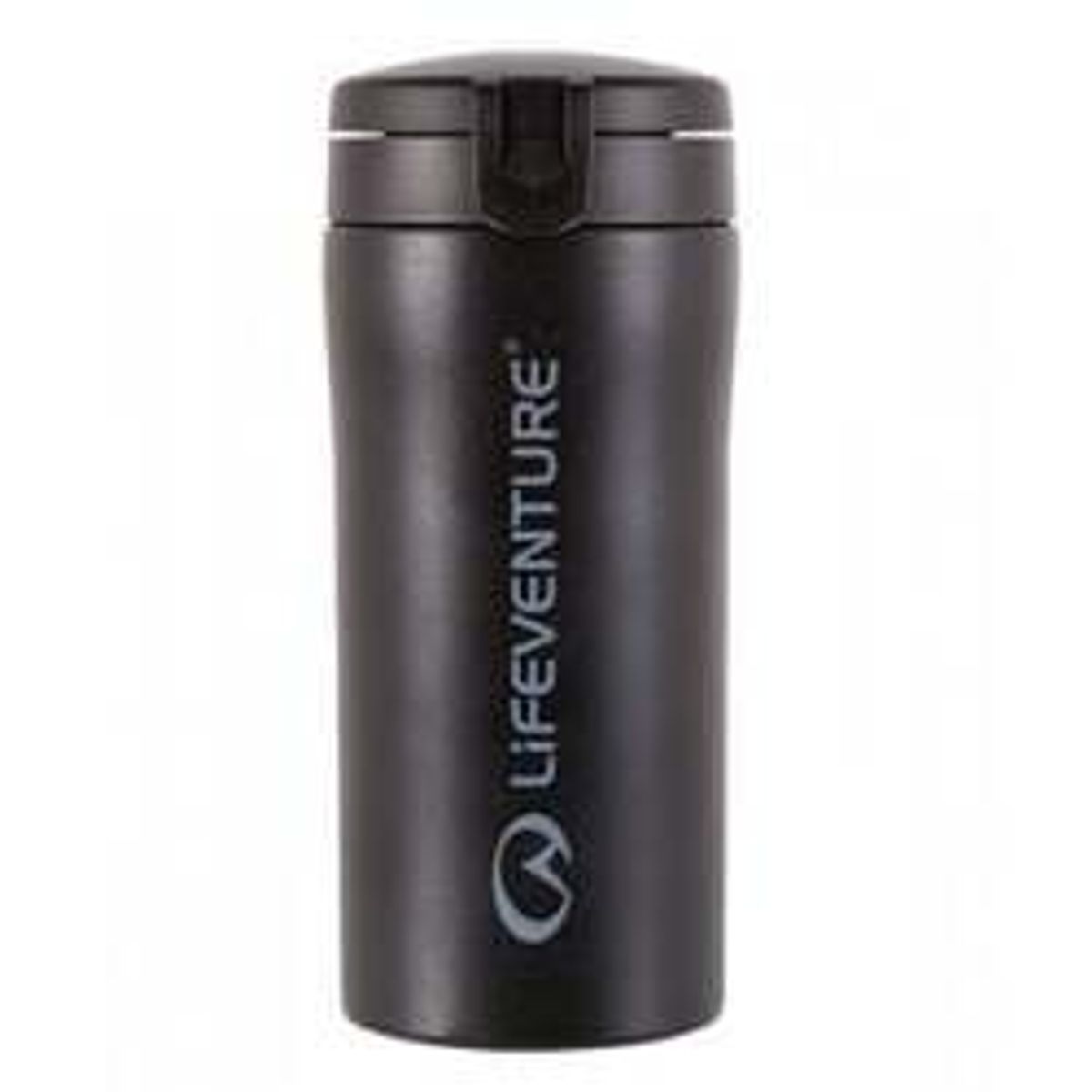 LifeVenture Flip-Top Thermal Mug (Matt Black)