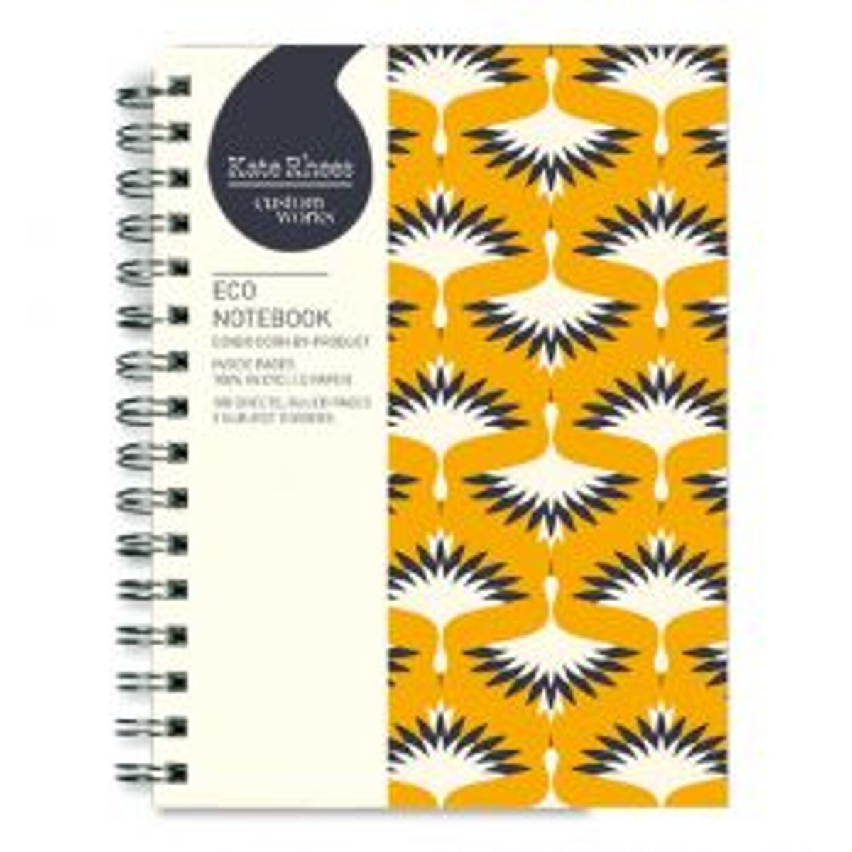 Customworks Spiral Notebook With Subject Tabs Swan On Clouds - Notesbog