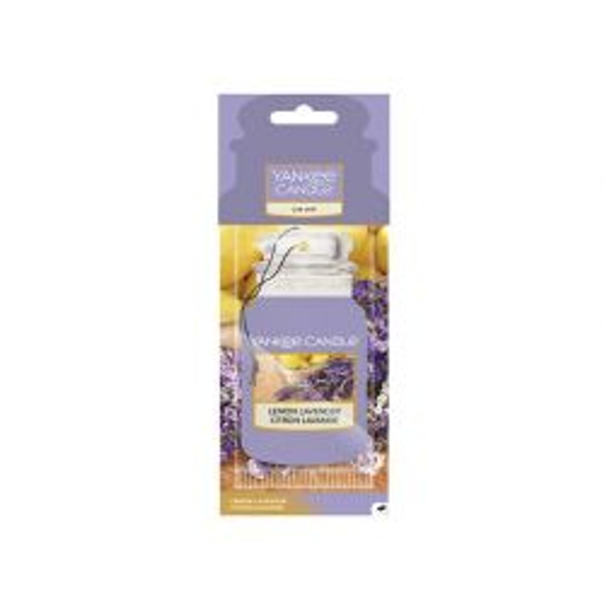 Yankee Candle Car Jar Paper - Lemon Lavender - Lugtfjerner