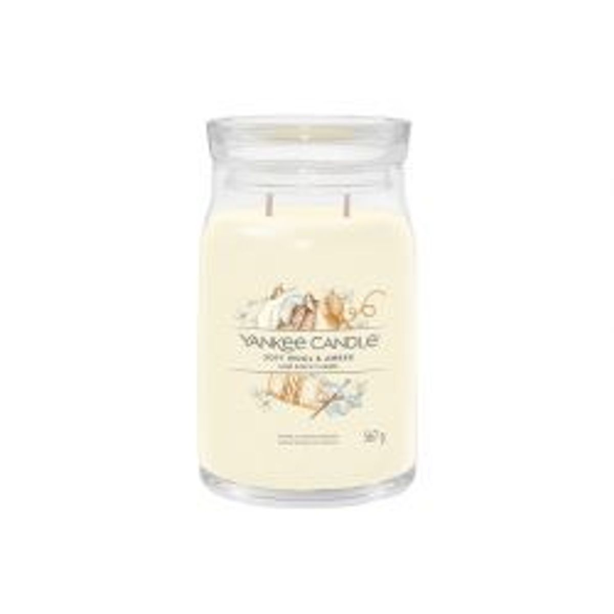 Yankee Candle Yc Signature - Large - Soft Wool & Amber - Duftlys