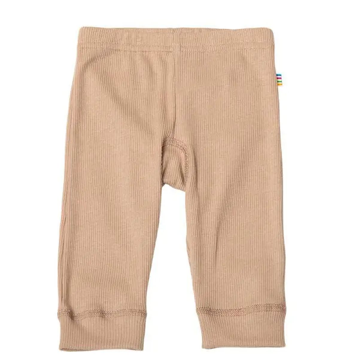 Leggings beige økologisk Rib bomuld