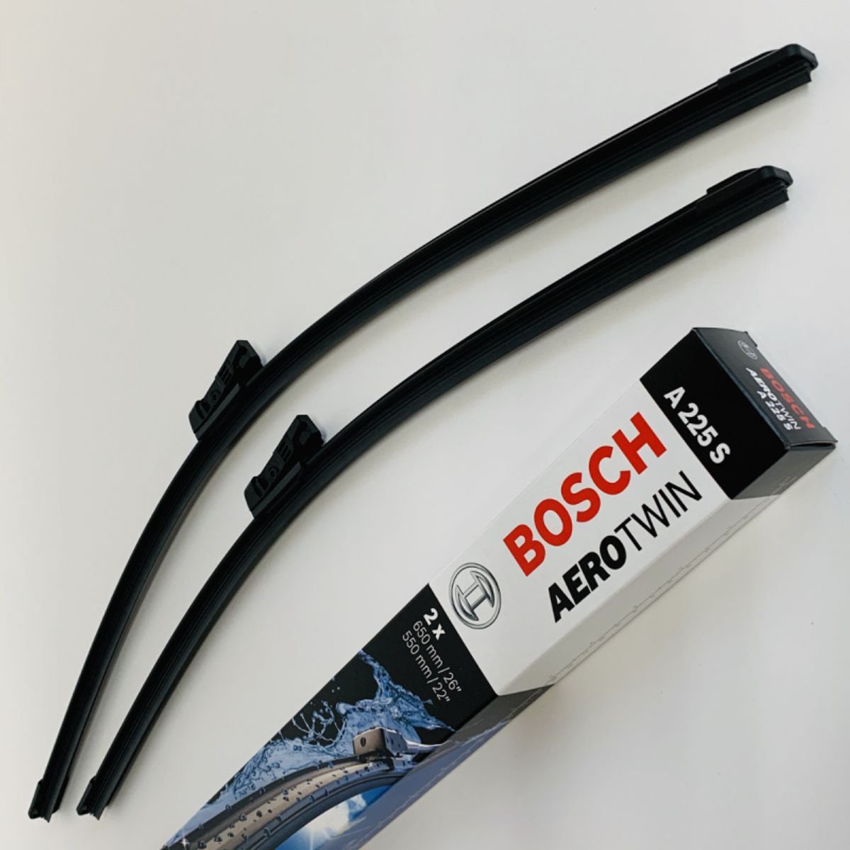 A225S Bosch Aerotwin Viskerblade / Fladblade sæt 650+550mm