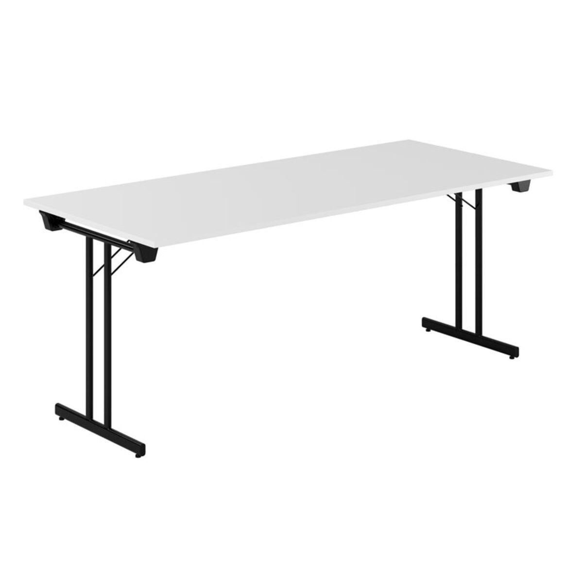 Dinner Style - 180x80cm - Sammenklappeligt bord - Hvid-sort