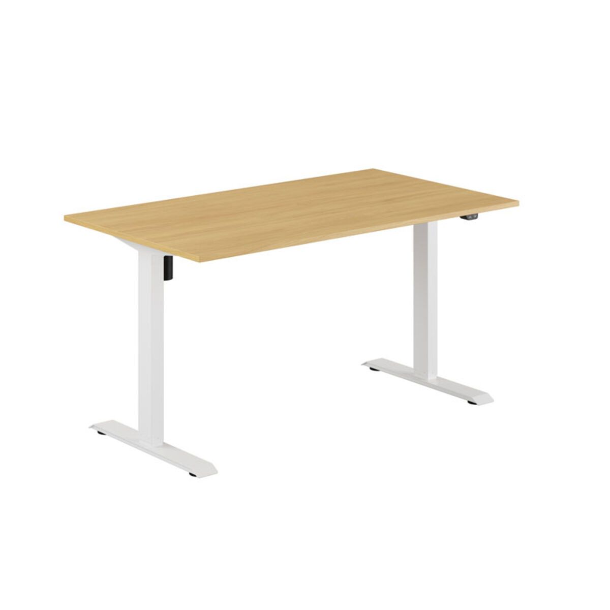 EASY Hæve/Sænkebord m/1 motor 140x80cm - Eg-hvid