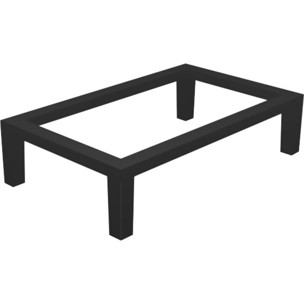 KONCEPT modulsofaunderstel 100cm - Sort