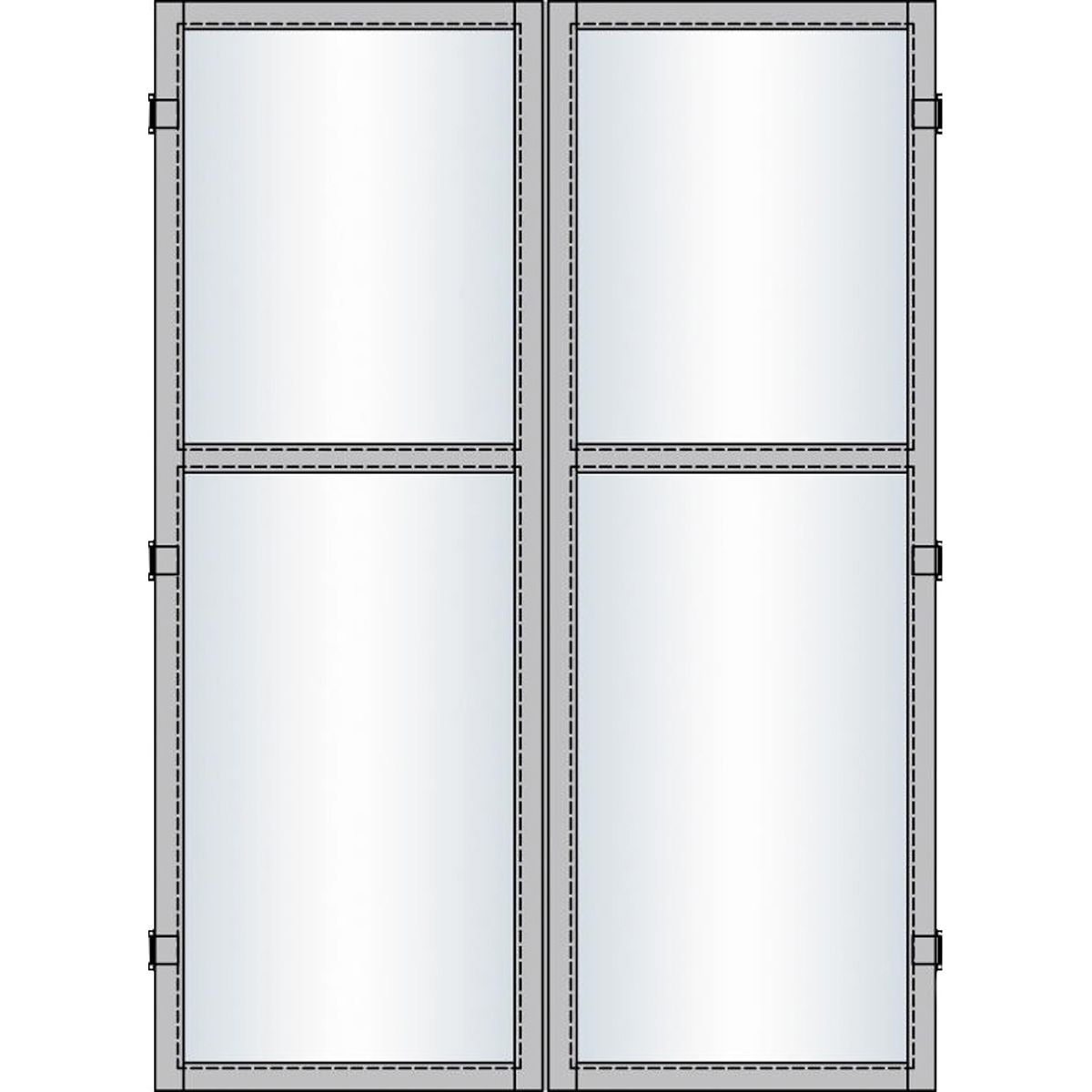 UP & DOWN modul dør dobb.200x195 cm