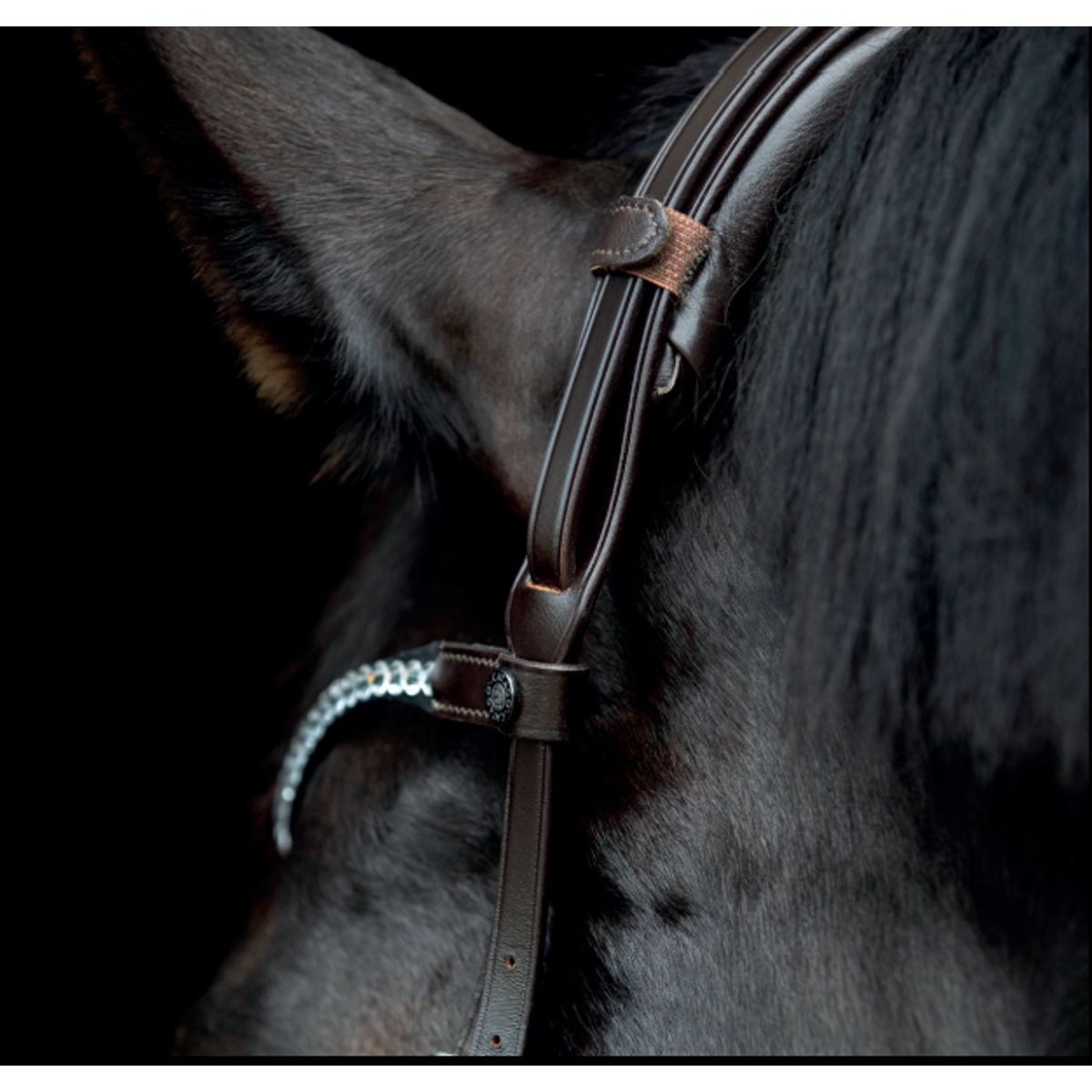 Catago Gentle Bridle Nakkestykke - PONY - SORT