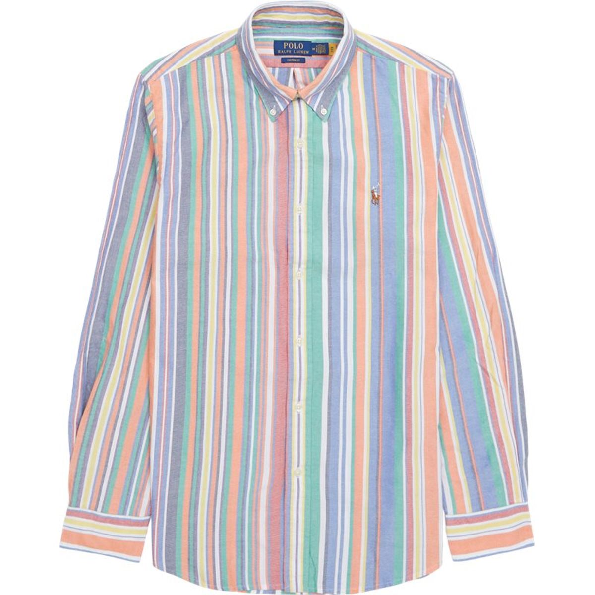 Polo Ralph Lauren Logo Stripe Shirt Orange