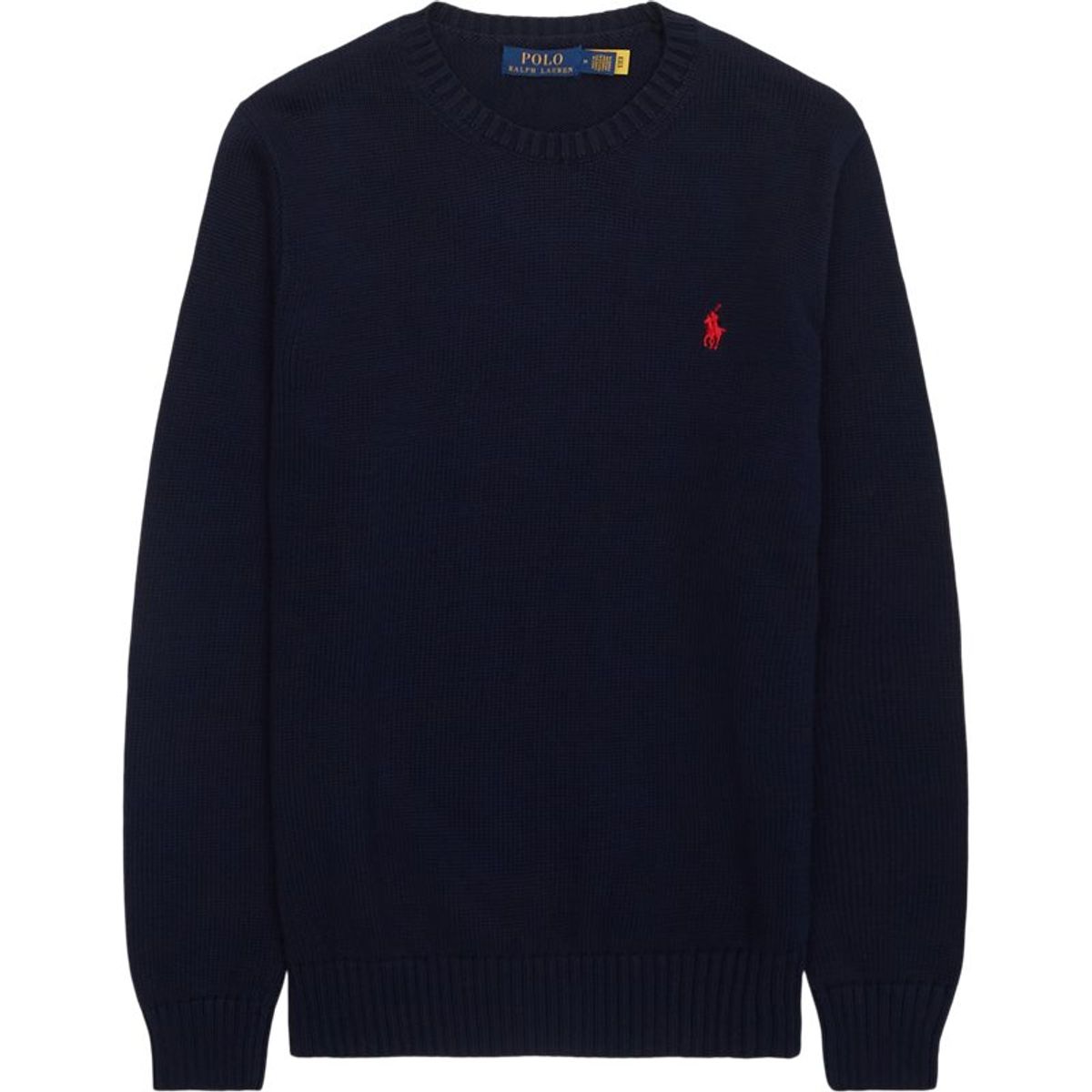 Polo Ralph Lauren Cotton Crewneck Strik Navy