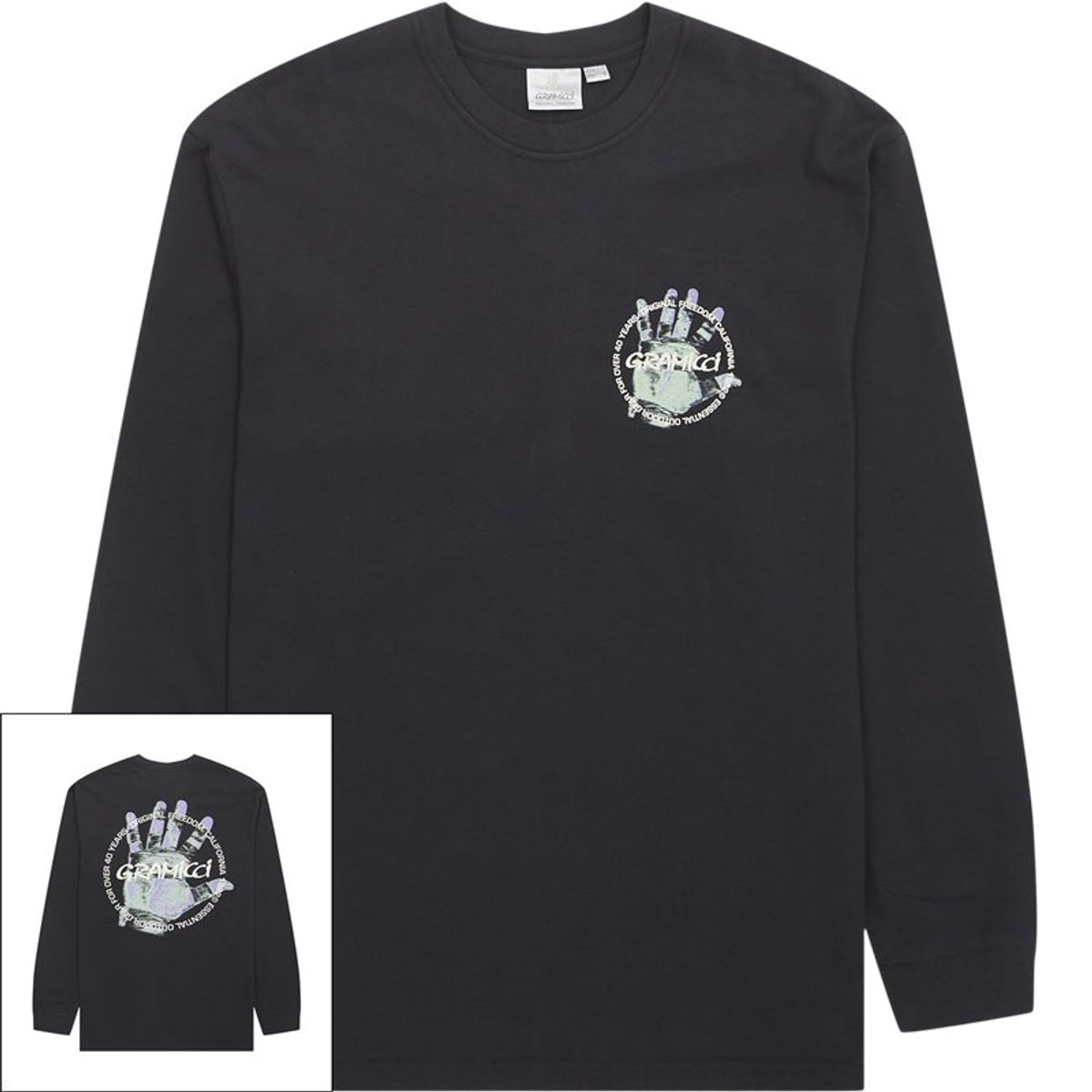 Gramicci Climbers Hand L/s Tee Black