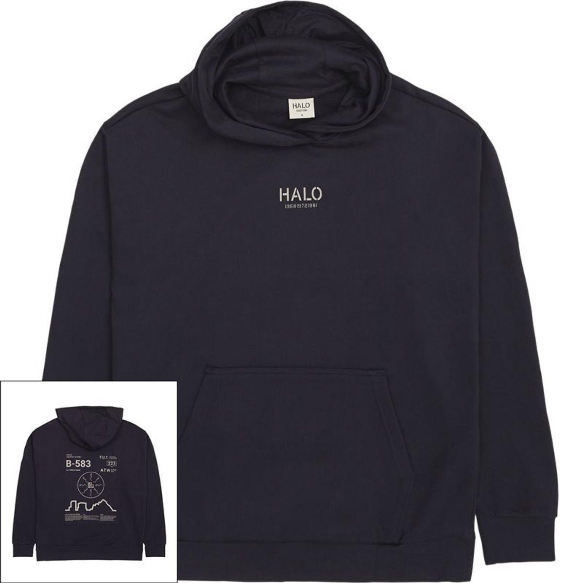 Halo Graphic Hood 227368 Sweatshirts Deep Well