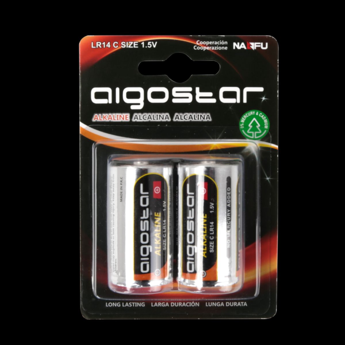 Alkalisk Batteri LR14C 1.5V - 2-pak