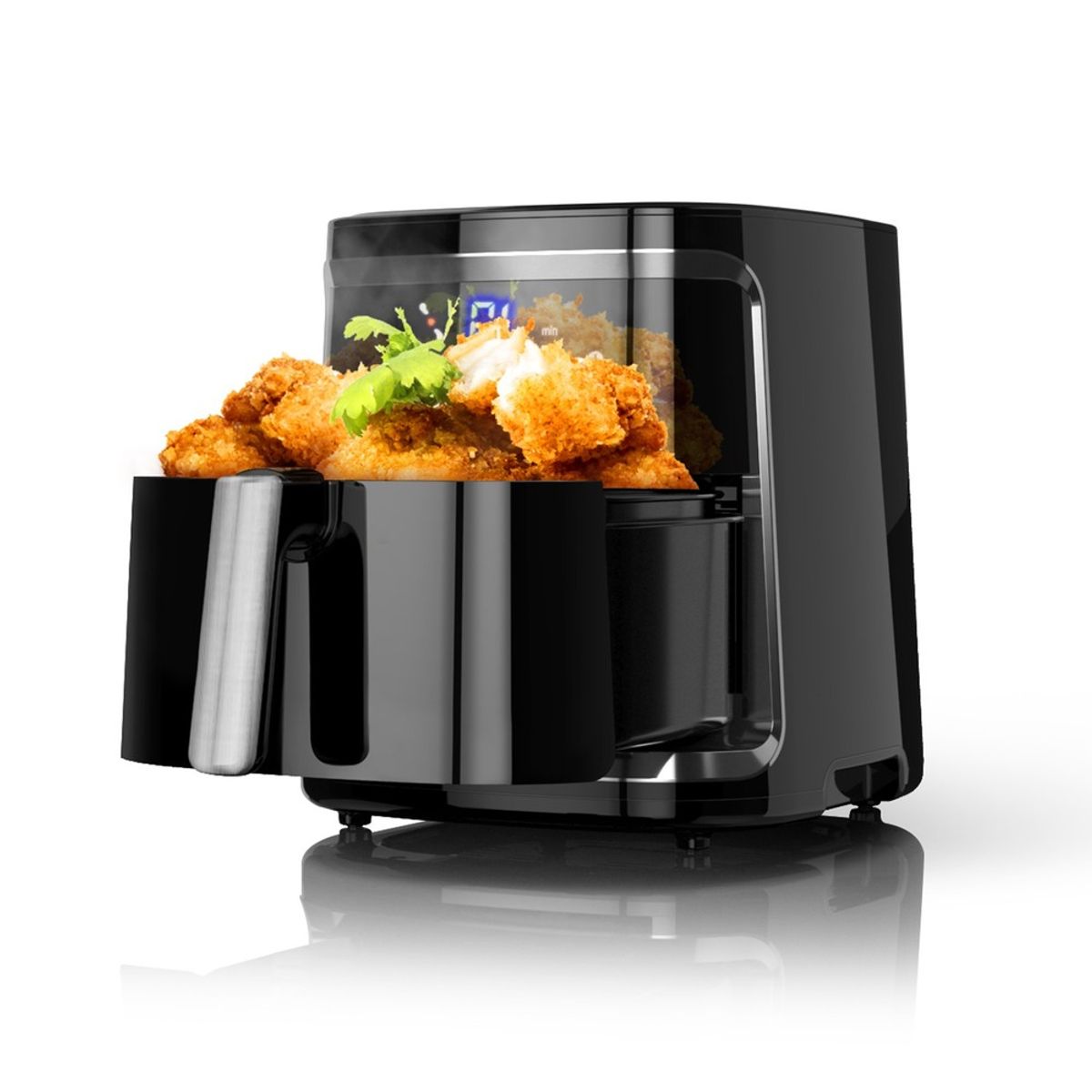 DuoCube Airfryer 1900W 7L - Sort/Sølv