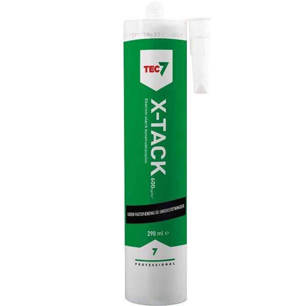 Tec7 X-Tack konstruktionslim 290 ml patron hvid - 1600832