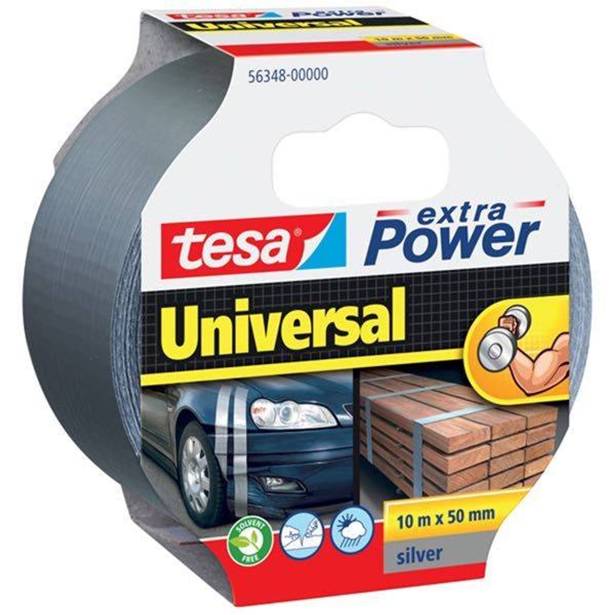 Tesa universaltape 10mx48mm sølv - 1670350