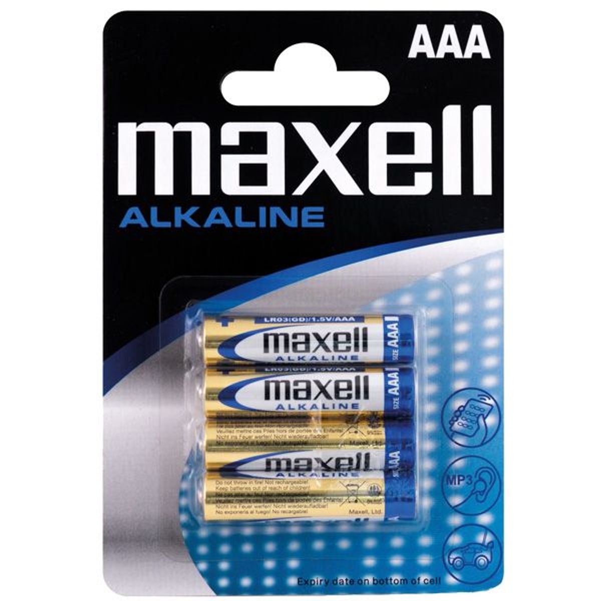 Maxell Alkaline AAA / LR 03 batterier - 4stk - 1170524