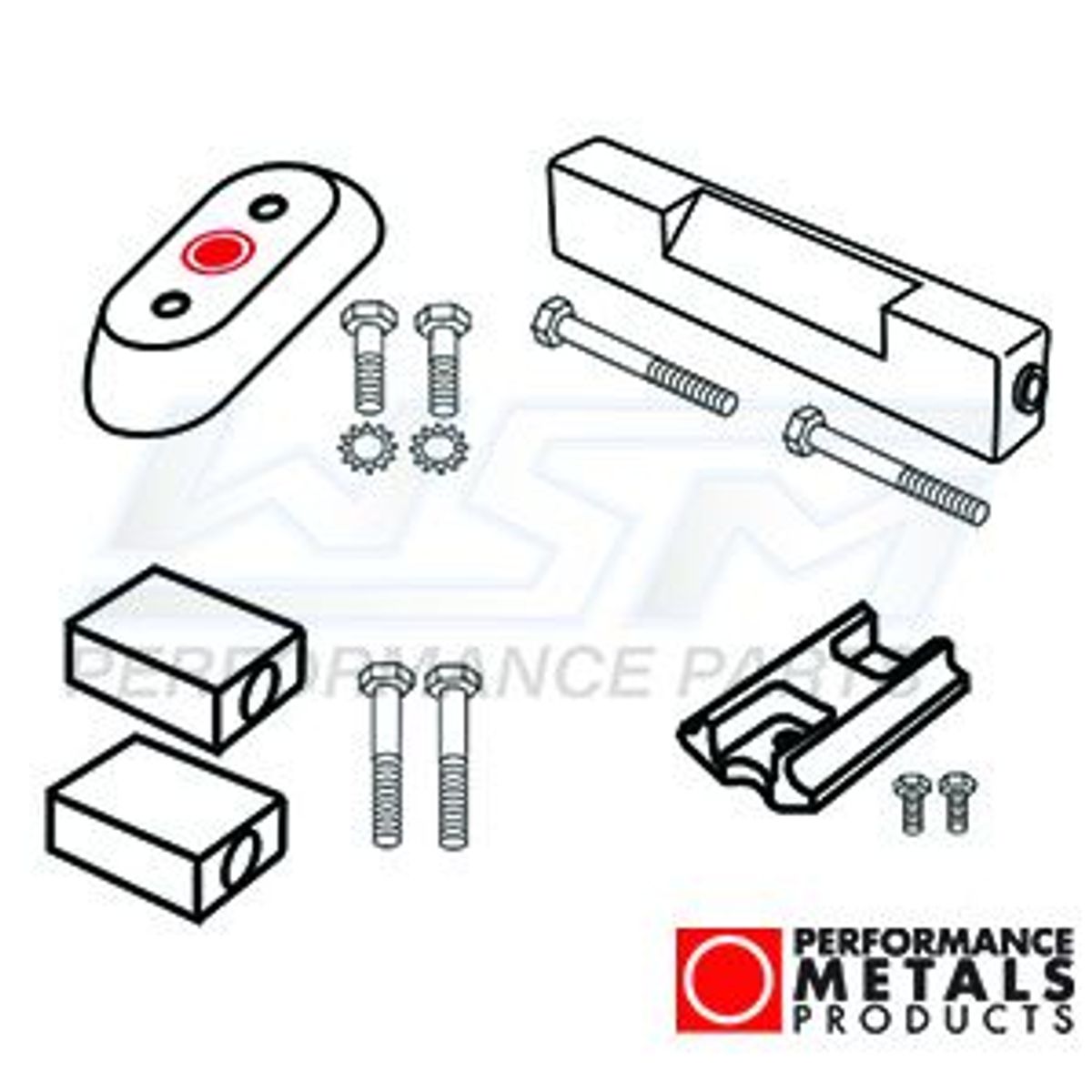 Johnson / Evinrude 50-225 hk anode sæt - aluminium - PMC10189A