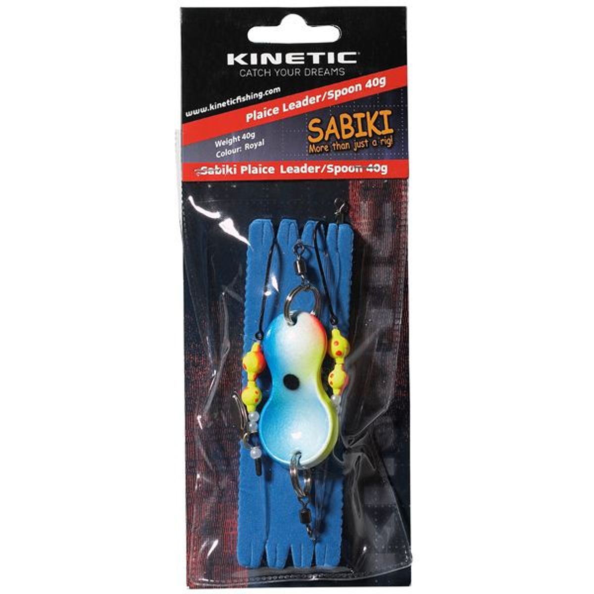 Kinetic Sabiki Plaice Leader/Spoon 60g Royal - 1044184