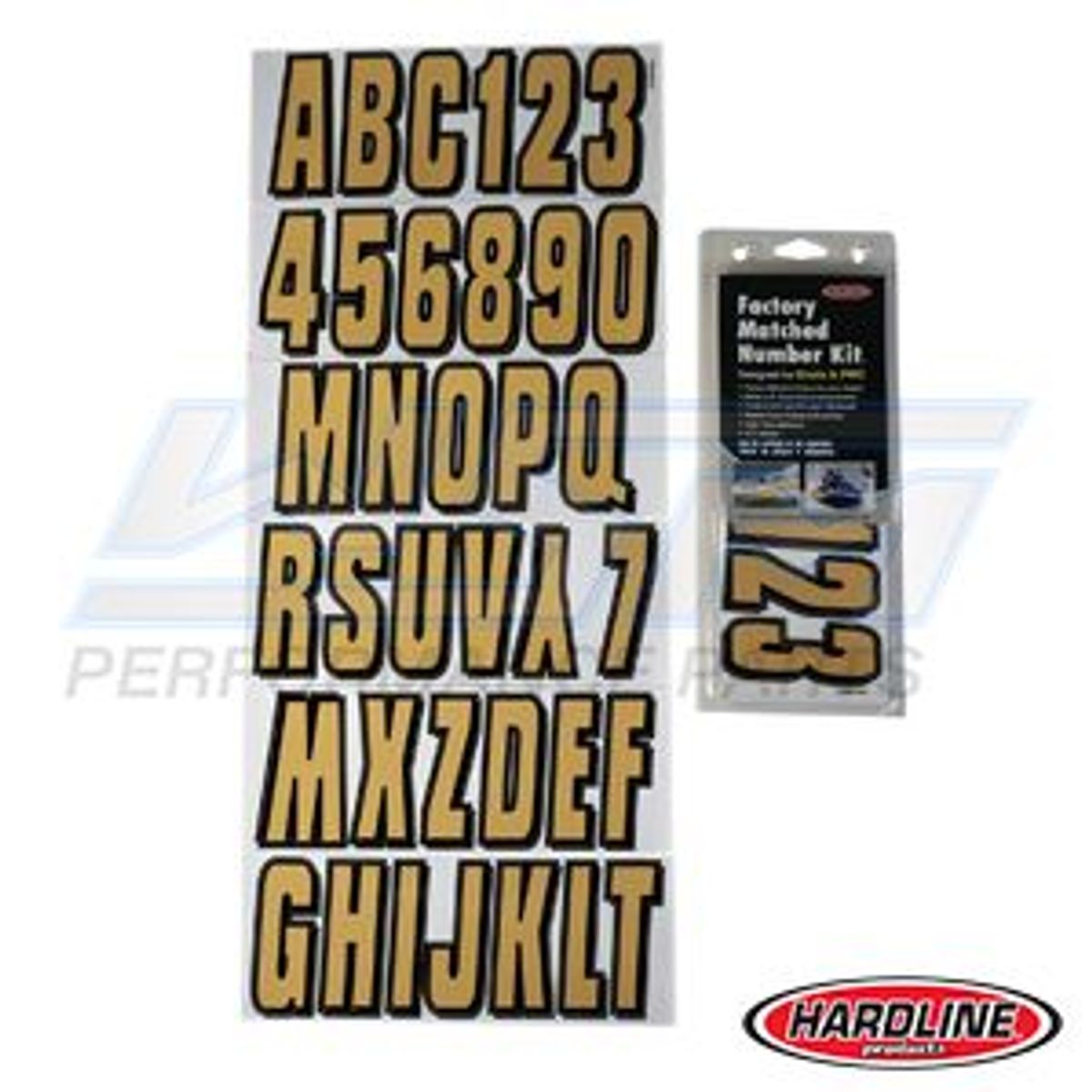 ID Sticker Kit: Blue / Gold - RBGLD320