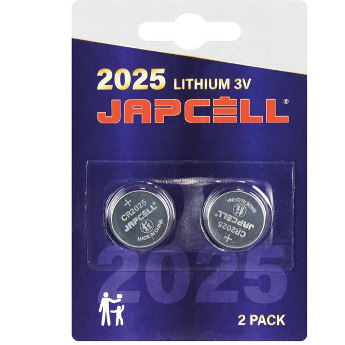 Japcell CR2025 3V lithium batteri 2 stk - 1170534