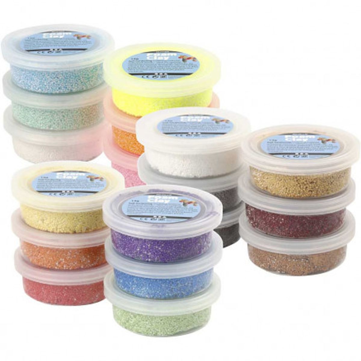 Foam Clay ®, ass. farver, 3x30 pk./ 1 pk.