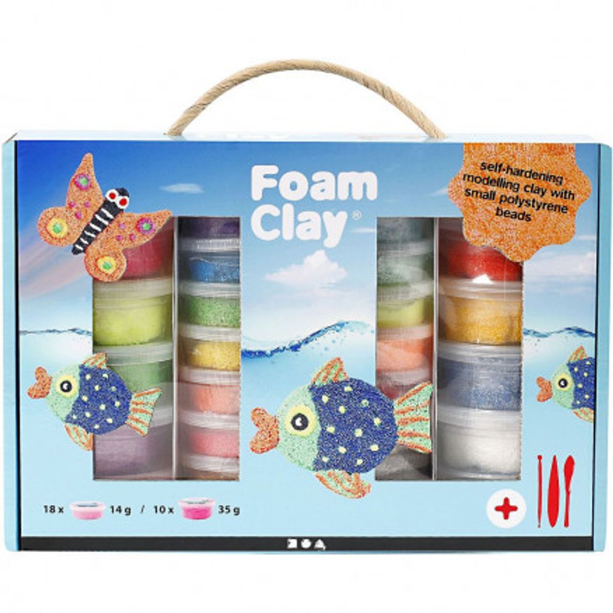 Foam Clay ® gaveæske, ass. farver, 1 sæt