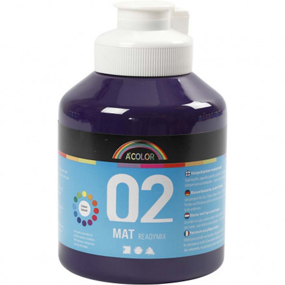 Akrylmaling Mat, violet, 500 ml/ 1 fl.