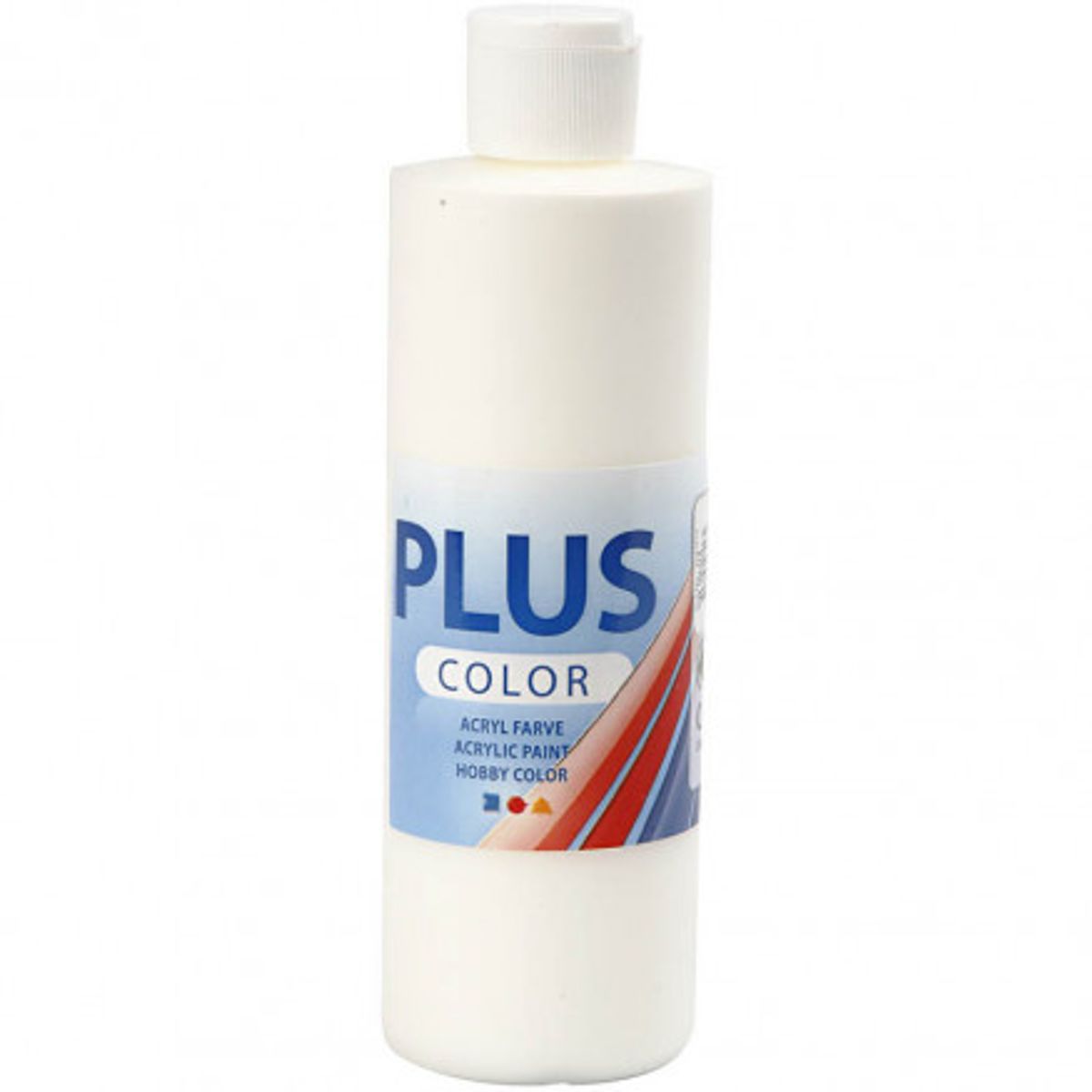 Plus Color hobbymaling, off white, 250ml