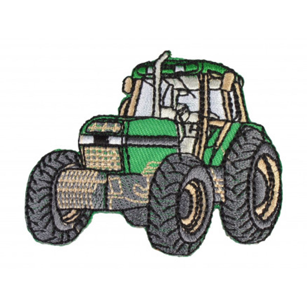 Strygemærke Traktor Grøn 6x6,5cm - 1 stk