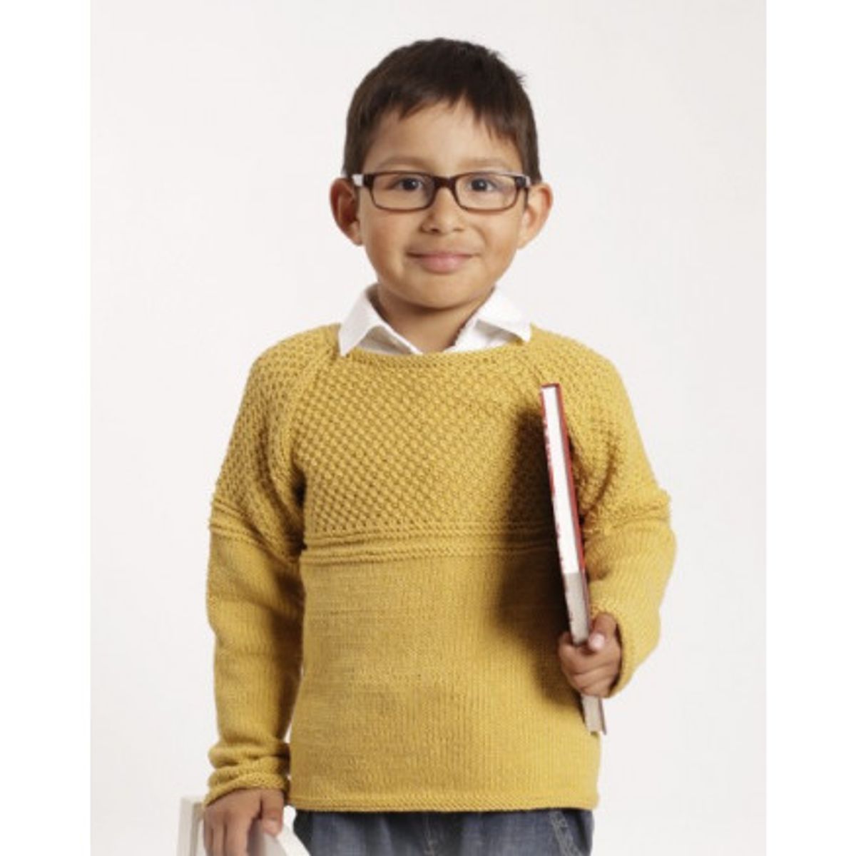 Clever Clark by DROPS Design - Bluse Strikkeopskrift str. 12/18 mdr - - 5/6 år