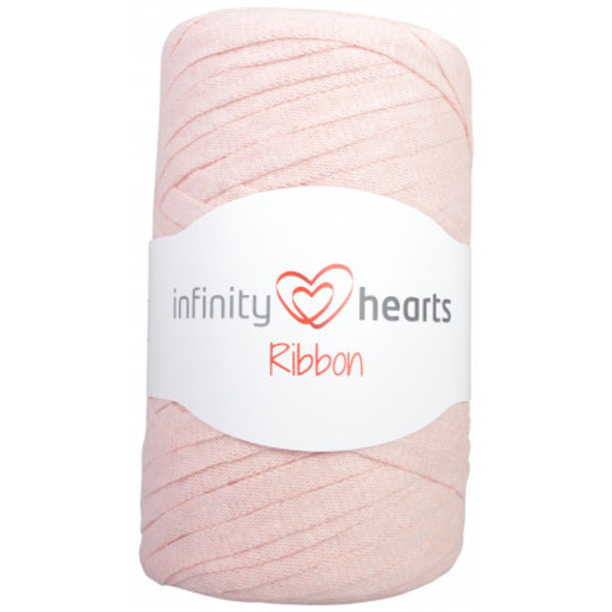 Infinity Hearts Ribbon Stofgarn 22 Gammelrosa