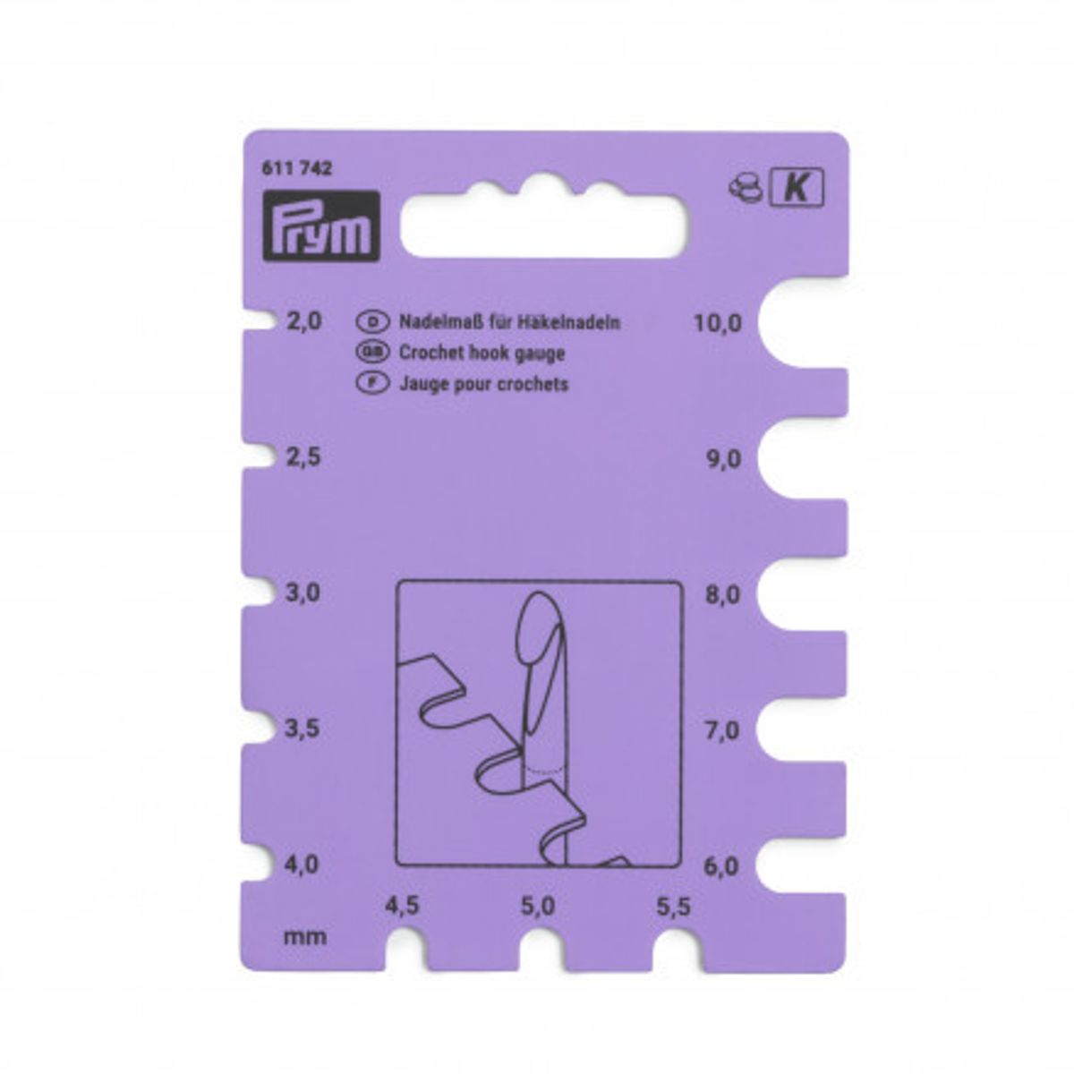 Prym Pindemåler Lilla 2-10mm / 0-15US