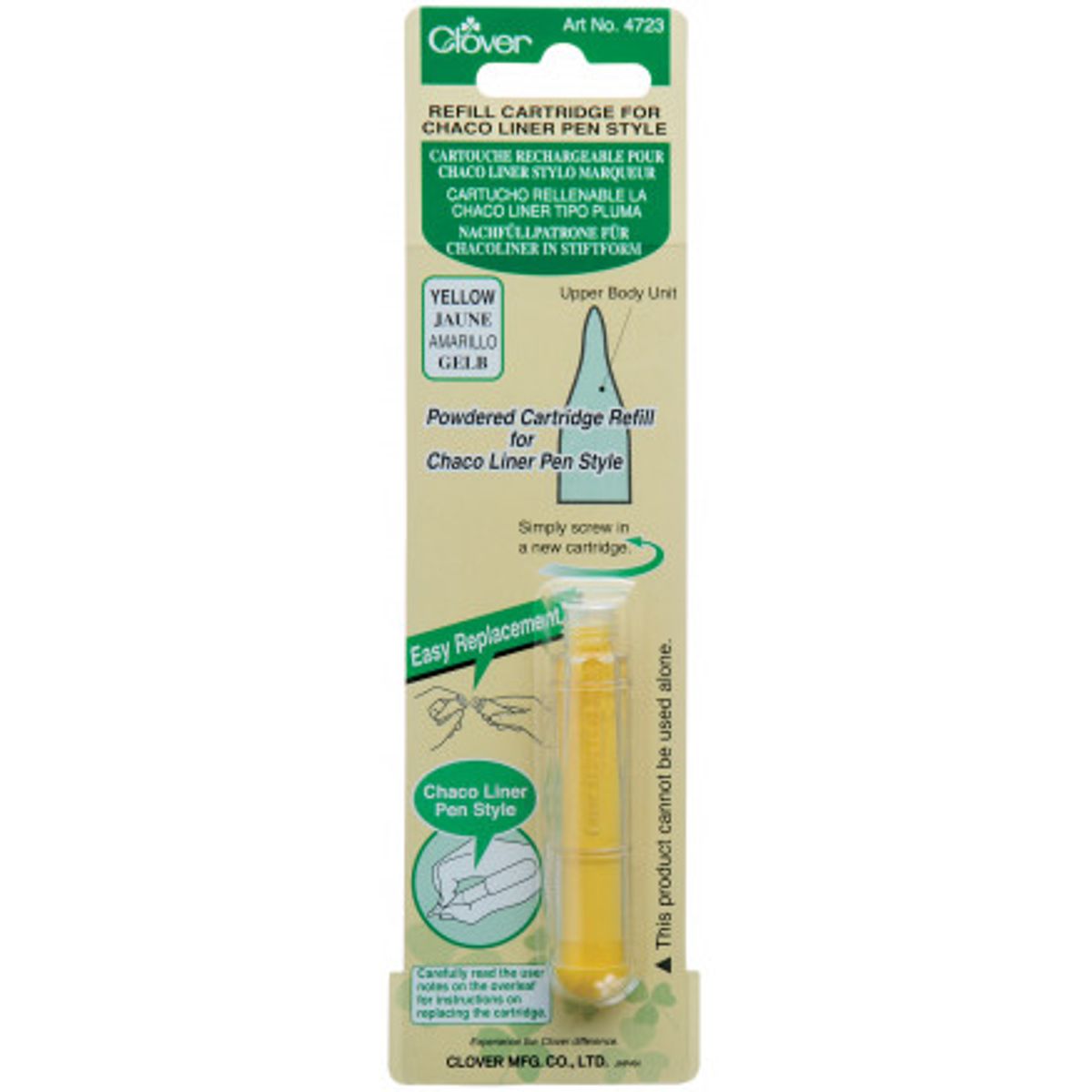 Clover Chaco Liner Pen Refill Gul