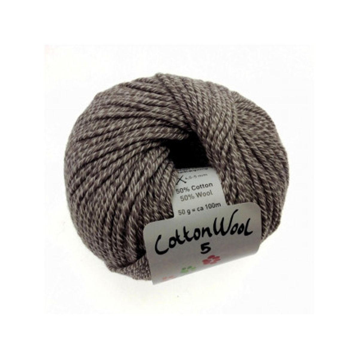 Gepard Garn CottonWool 5 Unicolor 148 Rådyr Brun