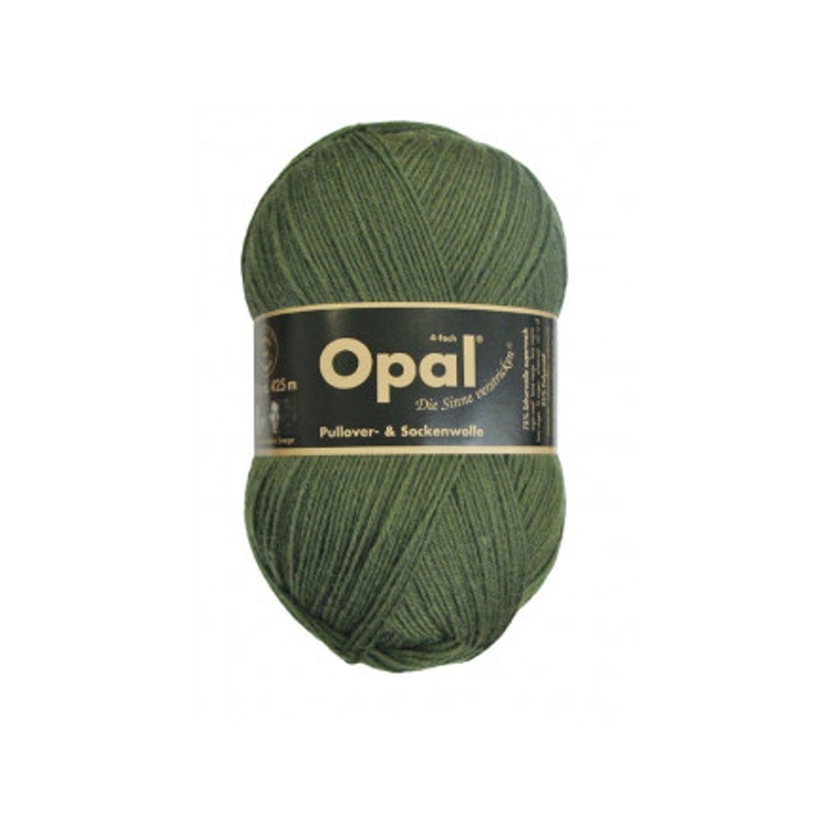 Opal Uni 4-trådet Garn Unicolor 5184 Oliven