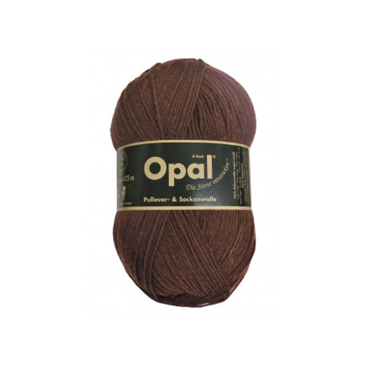 Opal Uni 4-trådet Garn Unicolor 5192 Mørk Brun