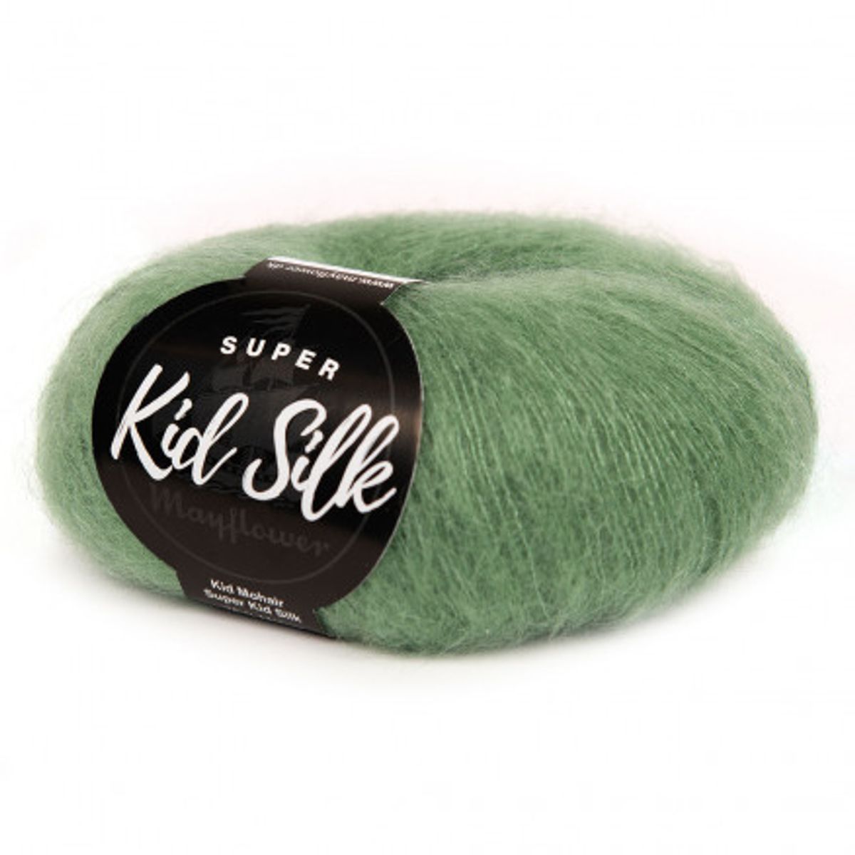 Mayflower Super Kid Silk Garn Unicolor 79 Myrtelgrøn