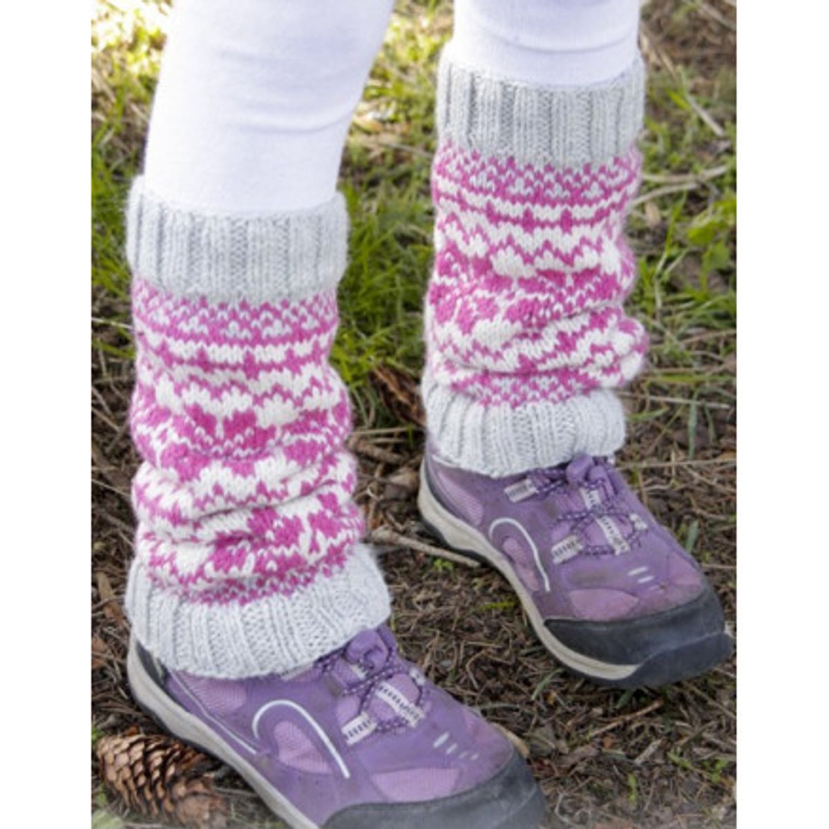 Forest Dance Legwarmers by DROPS Design - Benvarmere Strikkeopskrift s - 9/12 år