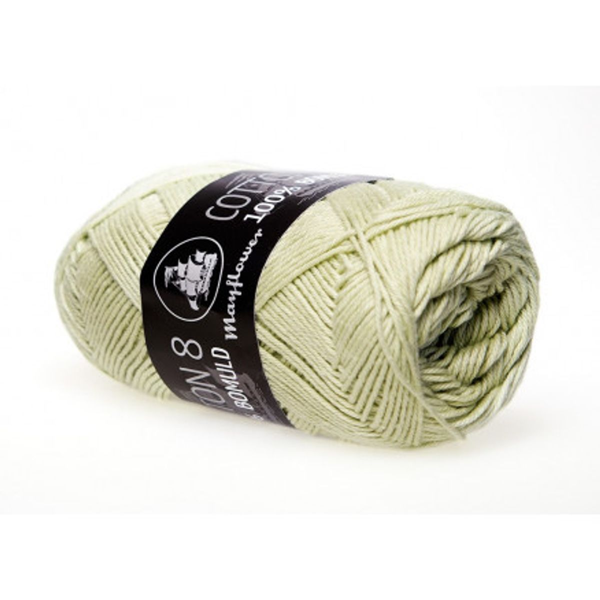 Mayflower Cotton 8/4 Garn Unicolor 1496 Støvet Lime